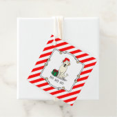 クリスマスサンタイエローラブラドールリトリエバーキュート フェイバータグ (インサイチュ)