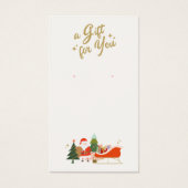 クリスマスサンタイヤリングロゴ表示カード (正面)