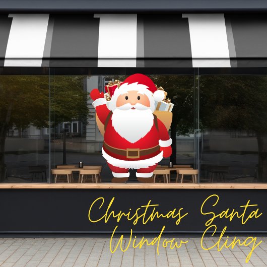 クリスマスサンタウィンドウの愛着 ウィンドウサイン