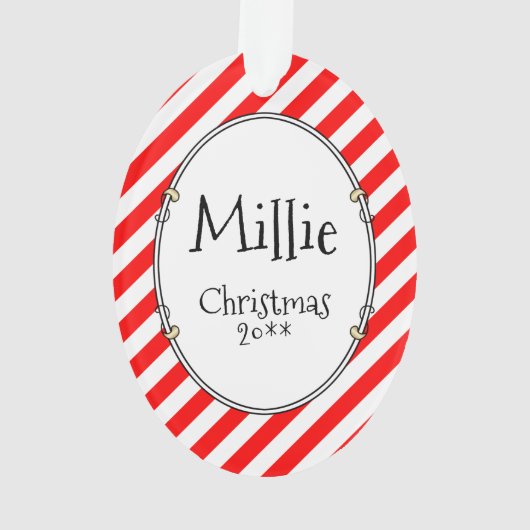 クリスマスサンタウエストハイランドホワイトテリアウェスティー オーナメント (裏面)