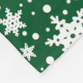 クリスマスサンタウエストハイランドホワイトテリアウェスティー フリースブランケット (角)