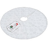 クリスマスサンタウエストハイランドホワイトテリアウェスティー フリース ツリースカート (アングル)