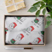 クリスマスサンタウエストハイランドホワイトテリアウェスティー 薄葉紙 (ギフト)