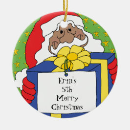 クリスマスサンタオブカラープレゼント セラミックオーナメント