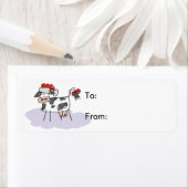 クリスマスサンタカウギフトラベル ラベル (インサイチュ)