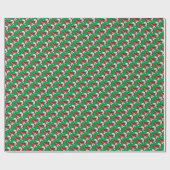 クリスマスサンタカウホリデーラッピング紙 ラッピングペーパー (フラット)