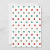 クリスマスサンタカップケーキオンダーフル最初の誕生日I 招待状 (裏面)