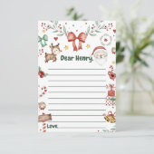 クリスマスサンタカプセルノートメッセージカード サンキューカード (スタンド正面)