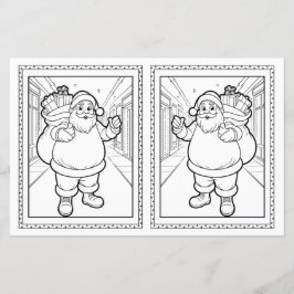 クリスマスサンタカラーリングシ子供へート