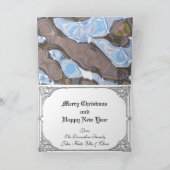 クリスマスサンタカークラシックドの写真 シーズンカード (内部)