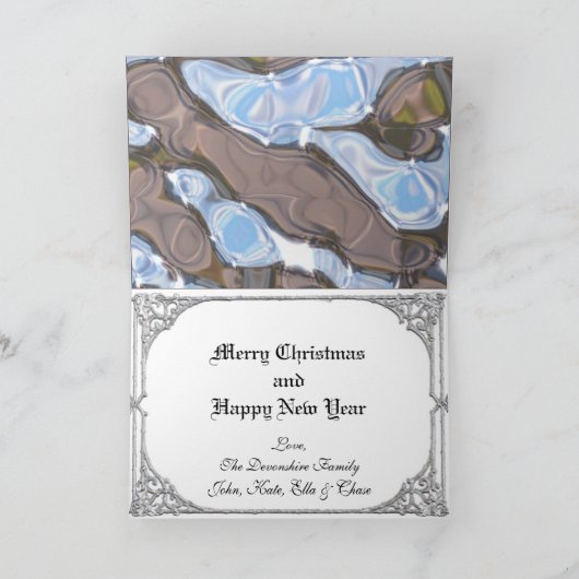 クリスマスサンタカークラシックドの写真 シーズンカード (内部)