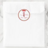 クリスマスサンタガール好意グディーバッグシール ラウンドシール (バッグ)