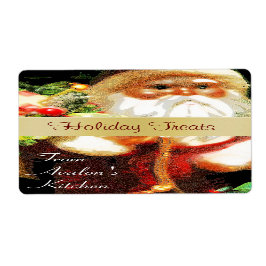 クリスマスサンタキッチントリートベーキングラベル ラベル