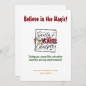 クリスマスサンタキャンパーキャンピングアウトドアアドベンチャー シーズンカード (正面/裏面)