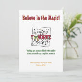 クリスマスサンタキャンパーキャンピングアウトドアアドベンチャー シーズンカード (スタンド正面)