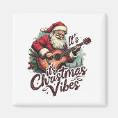 クリスマスサンタギタープレーヤー – Rockin のまわりに the マグネット (正面)