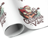 クリスマスサンタギタープレーヤー – Rockin のまわりに the ラッピングペーパー (ロールコーナー)