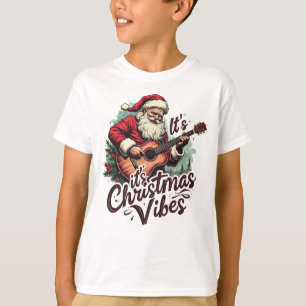 クリスマスサンタギタープレーヤー – Rockin のまわりに the Tシャツ