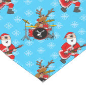クリスマスサンタギタールドルフドラムパターン ショートテーブルランナー (コーナー)
