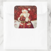 クリスマスサンタギフトラベルシール スクエアシール (バッグ)