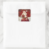 クリスマスサンタギフトラベルシール スクエアシール (バッグ)