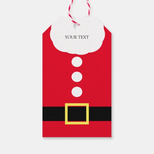 クリスマスサンタギフトラベル ギフトタグ (裏面)