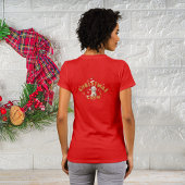 クリスマスサンタギンガーブレッドの名前レターKメンズ Tシャツ