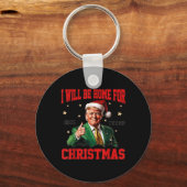 クリスマスサンタクロースおもしろいトランプ キーホルダー (正面)