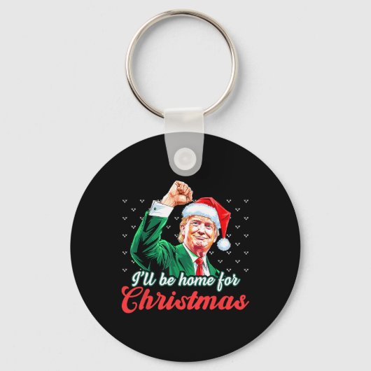 クリスマスサンタクロースおもしろいトランプ キーホルダー (正面)