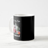 クリスマスサンタクロースおもしろいトランプ コーヒーマグカップ (正面左)