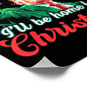 クリスマスサンタクロースおもしろいトランプ ポスター (角)