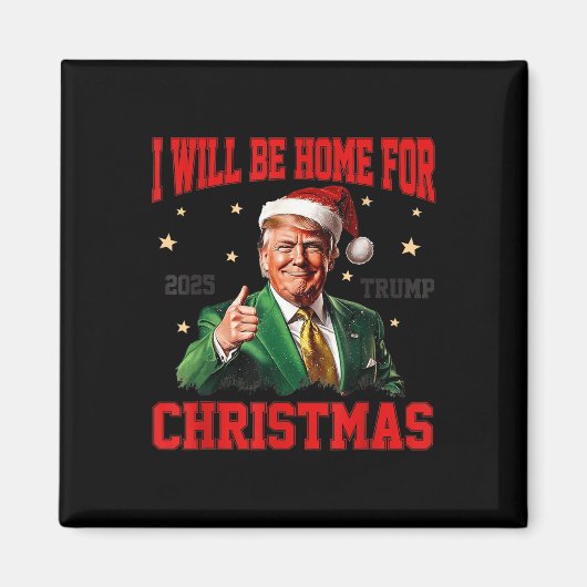 クリスマスサンタクロースおもしろいトランプ マグネット (正面)
