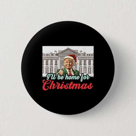 クリスマスサンタクロースおもしろいトランプ 缶バッジ (正面)