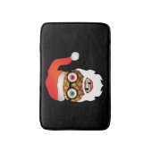 クリスマスサンタクロースおもしろいパイナップル バスマット (正面縦)