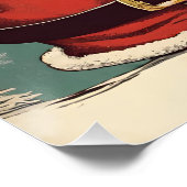 クリスマスサンタクロースと雪だるま ポスター (コーナー)