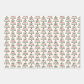 クリスマスサンタクロースのクリスマス ラッピングペーパーシート (正面2)
