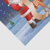 クリスマスサンタクロースのトナカイかわいい冬 薄葉紙 (詳細)