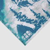 クリスマスサンタクロースのトナカイの風景 薄葉紙 (詳細)