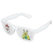 クリスマスサンタクロースのトナカイ眼鏡 レトロサングラス (アングル)