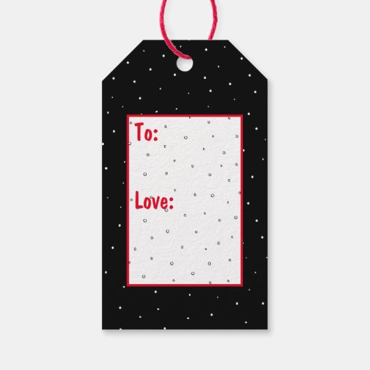 クリスマスサンタクロースのトースト ギフトタグ (裏面)