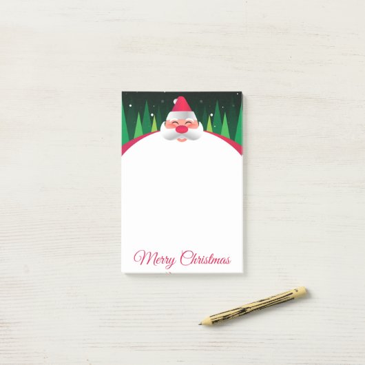 クリスマスサンタクロースのポストイットノート ポストイット (デスク上)
