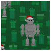クリスマスサンタクロースのロボット ファブリック (クローズアップ)