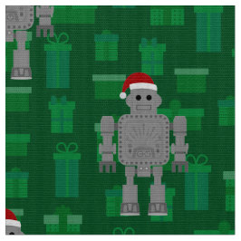 クリスマスサンタクロースのロボット ファブリック