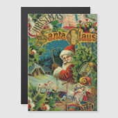 クリスマスサンタクロースアンティークアート (正面/裏面)
