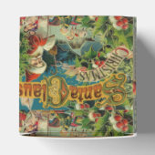 クリスマスサンタクロースアンティークアート フェイバーボックス (上部)