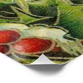 クリスマスサンタクロースアンティークアート ポスター (コーナー)