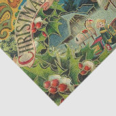 クリスマスサンタクロースアンティークアート 薄葉紙 (詳細)