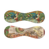 クリスマスサンタクロースアンティークアート 野球ボール (パネル)