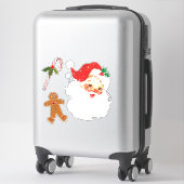クリスマスサンタクロースカスタムのビニールカットのシール シール (スーツケース)