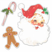 クリスマスサンタクロースカスタムのビニールカットのシール シール (正面)